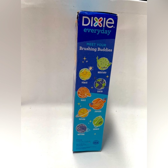 Dixie Everyday Paper Cups 3oz , Planet designs, 200 cups in box - Picture 2 of 4